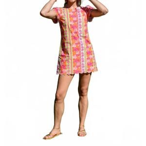 NEW ELIZABETH JAMES THE LABEL louisa dress in rosebud stripe